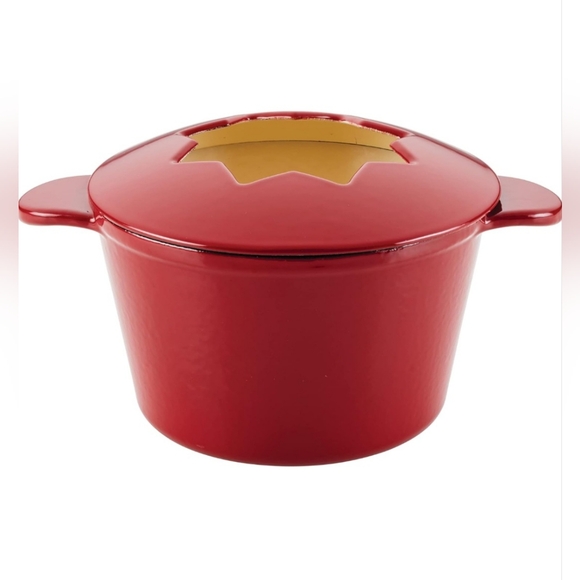 Rachael Ray Red Fondue Pot - cast iron - Picture 2 of 12
